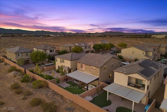 8013 Green River Knob St, Las Vegas, NV 89113 - aerial perspective of suburban area featuring a mountain backdrop