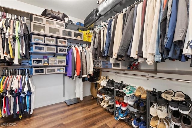 8013 Green River Knob St, Las Vegas, NV 89113 - spacious closet with wood finished floors