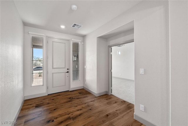 8753 Mann St, Las Vegas, NV 89139 - foyer with wood finished floors and recessed lighting