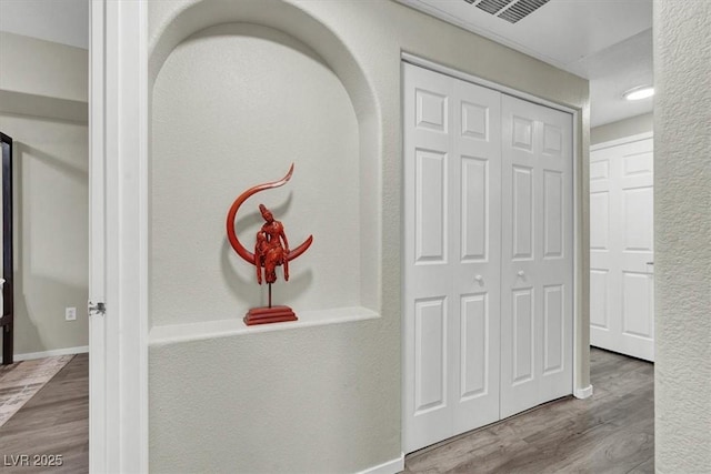 10553 Pine Glen Ave Unit 101, Las Vegas, NV 89144 - hall with wood finished floors