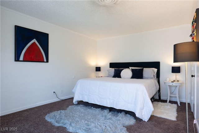 3030 Liberty Cir, Las Vegas, NV 89121 - carpeted bedroom with ornamental molding and a textured ceiling