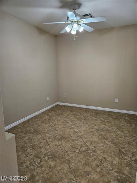 5110 Silenzio St, Las Vegas, NV 89135 - spare room with ceiling fan and baseboards