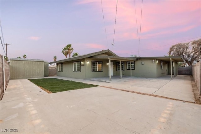 1628 Izabella Ave, Las Vegas, NV 89169 - rear view of house with a fenced backyard