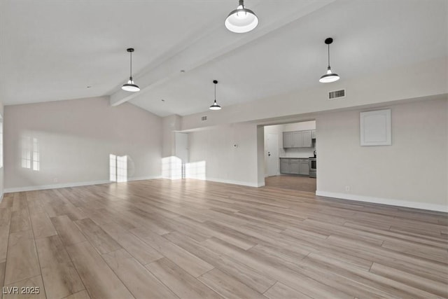 1628 Izabella Ave, Las Vegas, NV 89169 - unfurnished living room featuring light wood-style floors
