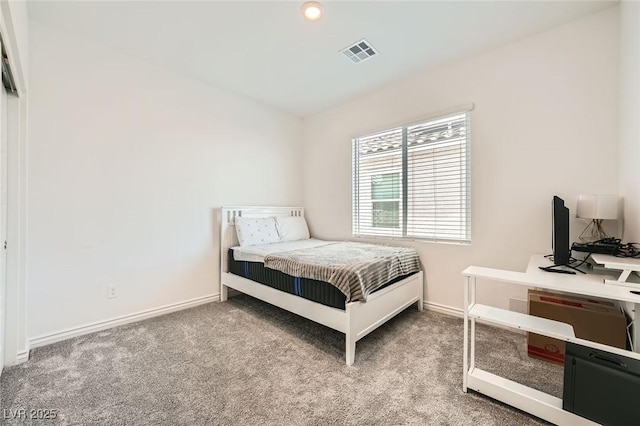 4364 Contour Bend Ave, North Las Vegas, NV 89084 - carpeted bedroom with baseboards and a desk
