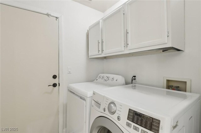4753 Carefree Dr, Las Vegas, NV 89122 - washroom featuring cabinet space and separate washer and dryer