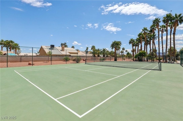 4753 Carefree Dr, Las Vegas, NV 89122 - view of tennis court with community basketball court