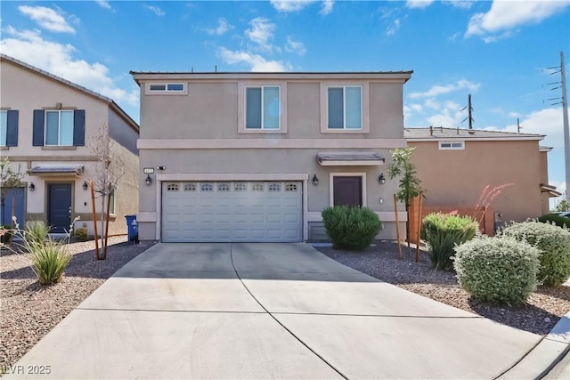 4976 Quiet Morning St, Las Vegas, NV 89122 - traditional-style home featuring a garage, concrete driveway, and stucco siding