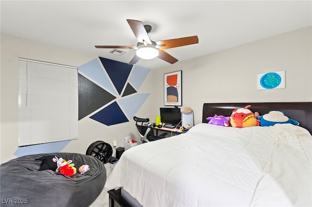 7502 Lush Oasis Ave, Las Vegas, NV 89113 - bedroom with ceiling fan and carpet floors