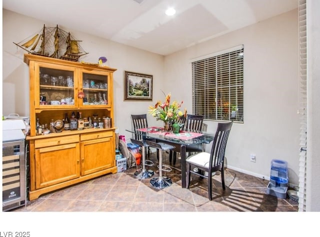 1557 Blue Sierra Ct, Henderson, NV 89074 - dining area with beverage cooler