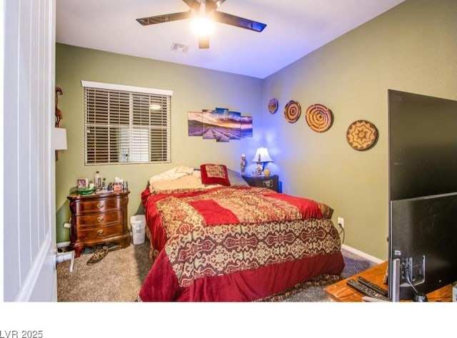 1557 Blue Sierra Ct, Henderson, NV 89074 - bedroom with carpet and ceiling fan