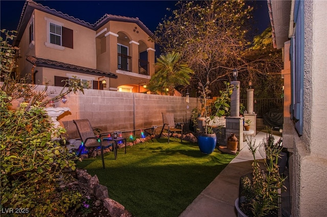 1557 Blue Sierra Ct, Henderson, NV 89074 - view of yard at night