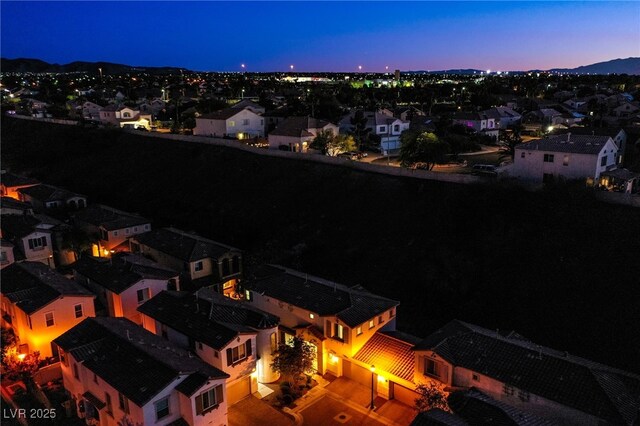 1557 Blue Sierra Ct, Henderson, NV 89074 - aerial view of residential area featuring a mountainous background
