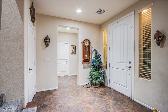 1557 Blue Sierra Ct, Henderson, NV 89074 - foyer entrance with baseboards and recessed lighting