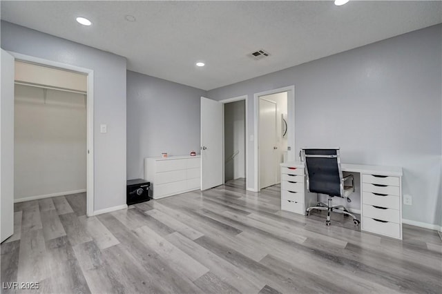 7066 Burcot Ave Unit 59, Las Vegas, NV 89156 - home office with recessed lighting and wood finished floors