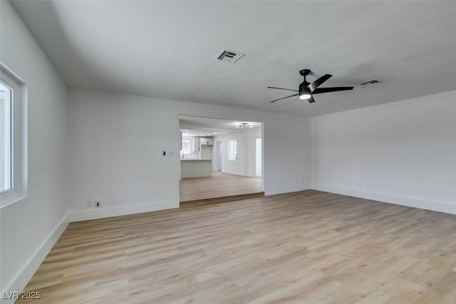 212 View Dr, Las Vegas, NV 89107 - empty room featuring light wood-style flooring and ceiling fan