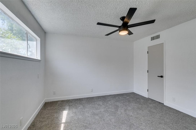 212 View Dr, Las Vegas, NV 89107 - carpeted spare room featuring ceiling fan and a textured ceiling