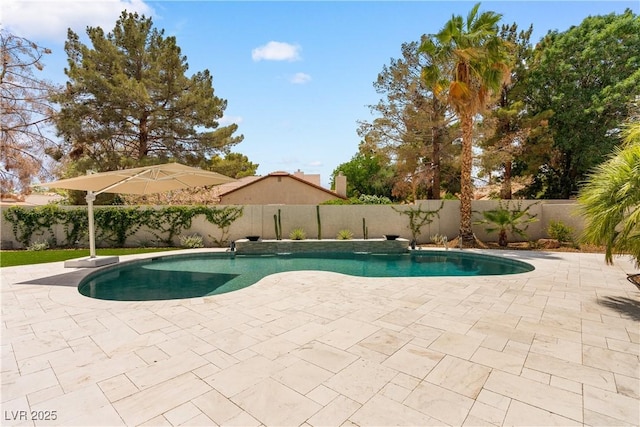 1990 Freeman Ct, Henderson, NV 89014 - view of pool with a patio area and a fenced backyard