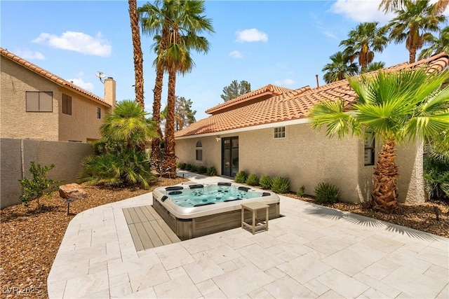 1990 Freeman Ct, Henderson, NV 89014 - view of patio / terrace featuring an outdoor hot tub