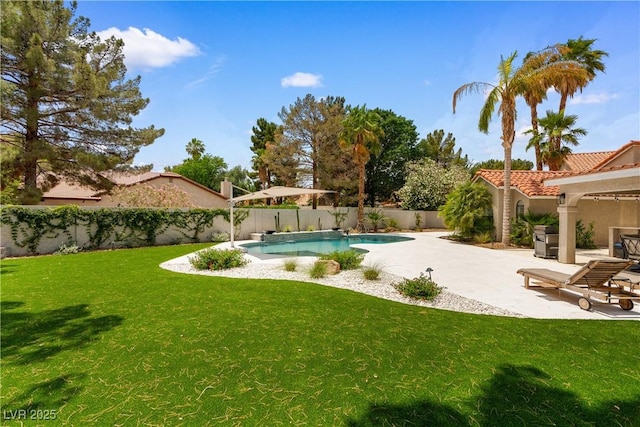 1990 Freeman Ct, Henderson, NV 89014 - view of pool featuring a patio area, a fenced backyard, and area for grilling