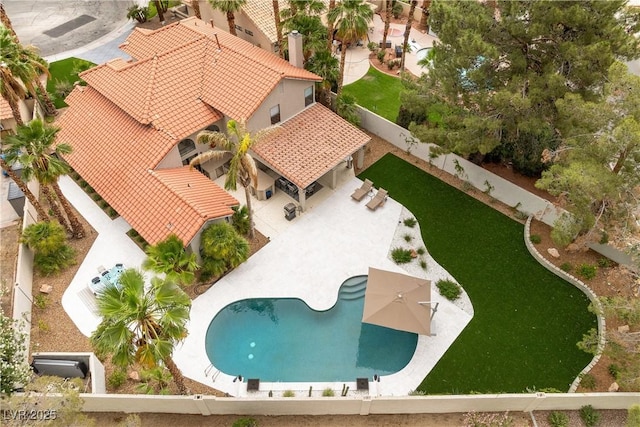 1990 Freeman Ct, Henderson, NV 89014 - view of subject property with a pool area