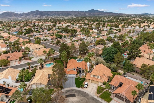 1990 Freeman Ct, Henderson, NV 89014 - aerial view of residential area featuring a mountain backdrop