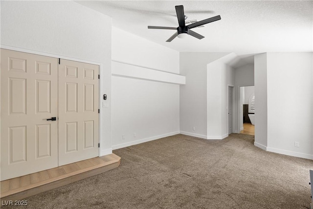 1990 Freeman Ct, Henderson, NV 89014 - empty room featuring carpet, a ceiling fan, and vaulted ceiling