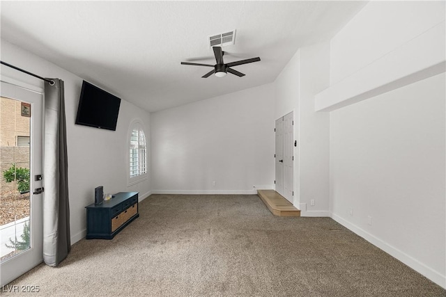 1990 Freeman Ct, Henderson, NV 89014 - unfurnished living room with carpet and a ceiling fan