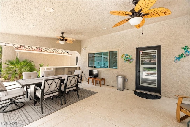 1990 Freeman Ct, Henderson, NV 89014 - view of patio / terrace featuring ceiling fan and outdoor dining space