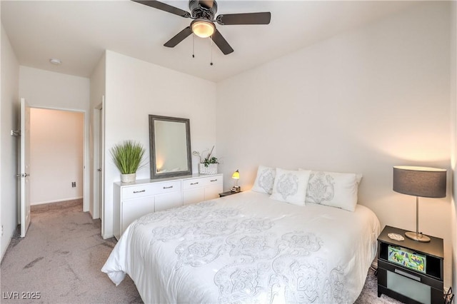 7948 Eastern Elk St, Las Vegas, NV 89149 - bedroom featuring light carpet and ceiling fan