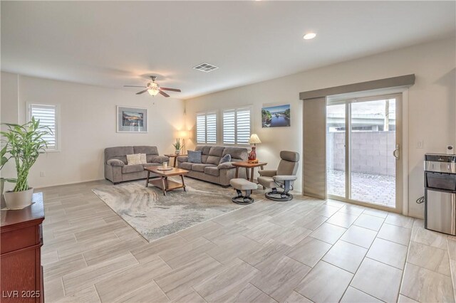 7948 Eastern Elk St, Las Vegas, NV 89149 - living room with a ceiling fan