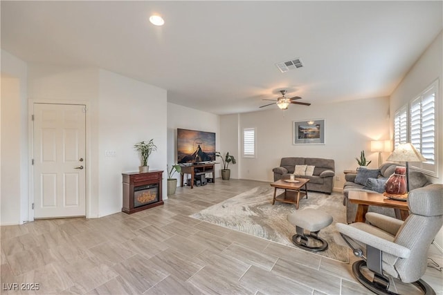 7948 Eastern Elk St, Las Vegas, NV 89149 - living room with a ceiling fan