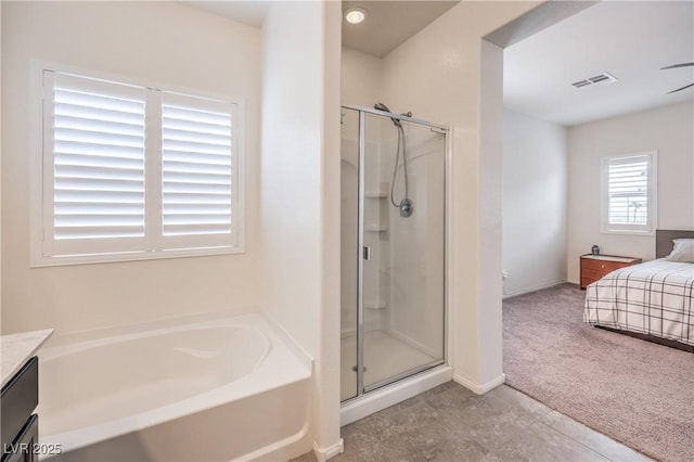 7948 Eastern Elk St, Las Vegas, NV 89149 - ensuite bathroom with a shower stall, a bath, and vanity