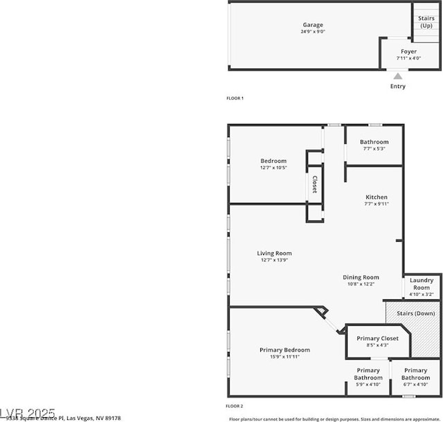 9338 Square Dance Pl Unit 101, Las Vegas, NV 89178 - view of home floor plan
