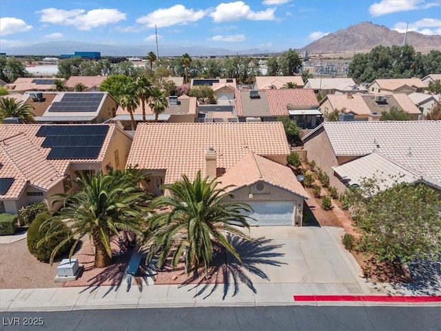 6292 Belgium Dr, Las Vegas, NV 89122 - aerial perspective of suburban area featuring mountains