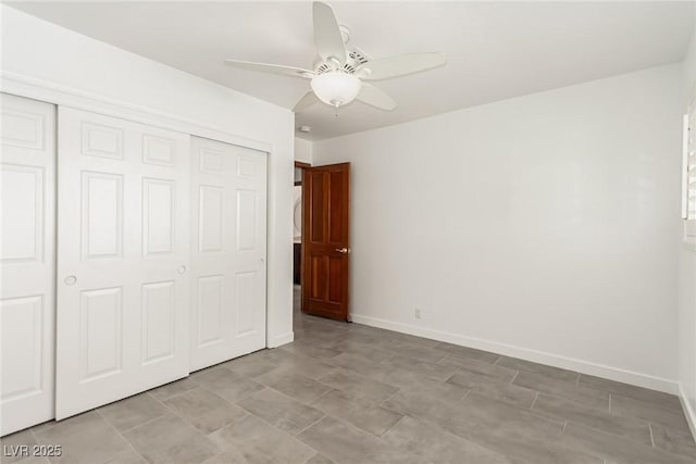 9660 W Ann Rd, Las Vegas, NV 89149 - unfurnished bedroom featuring a closet and a ceiling fan