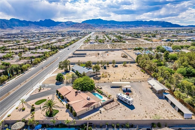 9660 W Ann Rd, Las Vegas, NV 89149 - aerial perspective of suburban area with a mountainous background