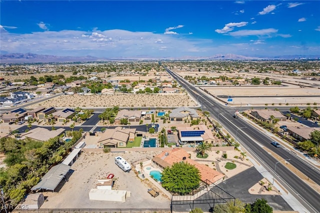 9660 W Ann Rd, Las Vegas, NV 89149 - aerial view of residential area with a mountain backdrop