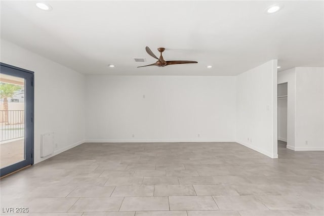 9660 W Ann Rd, Las Vegas, NV 89149 - unfurnished room featuring recessed lighting and a ceiling fan