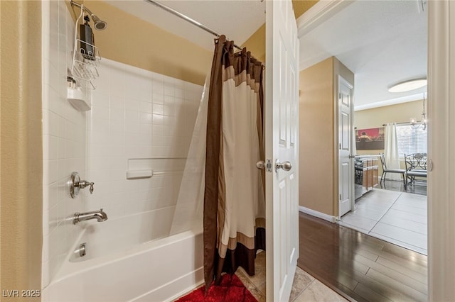 7701 W Robindale Rd Unit 274, Las Vegas, NV 89113 - full bath featuring shower / bath combo and wood finished floors