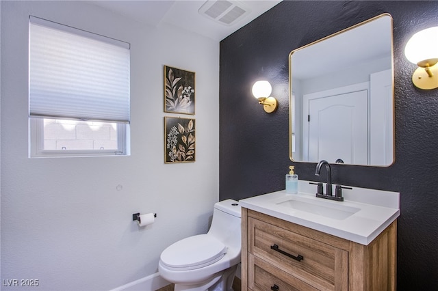 7445 Mezzanine View Ave, Las Vegas, NV 89178 - half bathroom with vanity and a textured wall