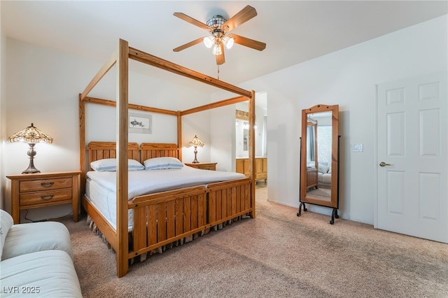 3029 Brownbirds Nest Dr, Henderson, NV 89052 - carpeted bedroom featuring ensuite bathroom and ceiling fan