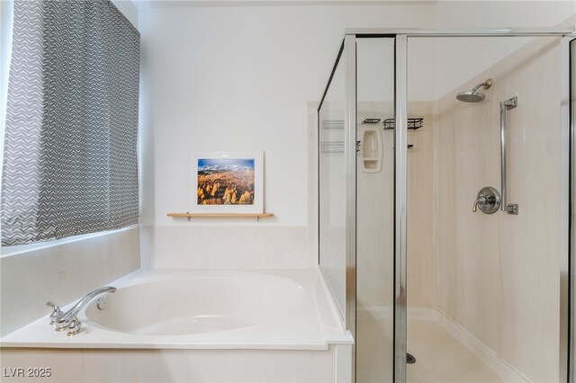 3029 Brownbirds Nest Dr, Henderson, NV 89052 - bathroom featuring a shower stall and a garden tub