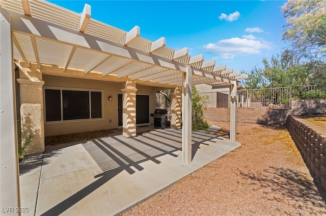 3029 Brownbirds Nest Dr, Henderson, NV 89052 - view of patio featuring a grill and a pergola