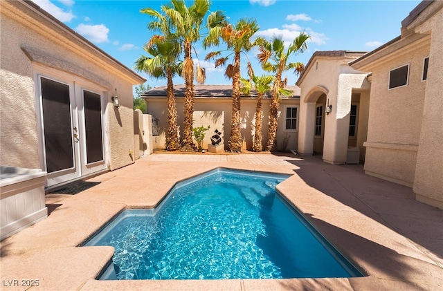 3029 Brownbirds Nest Dr, Henderson, NV 89052 - swimming pool featuring french doors and a patio area