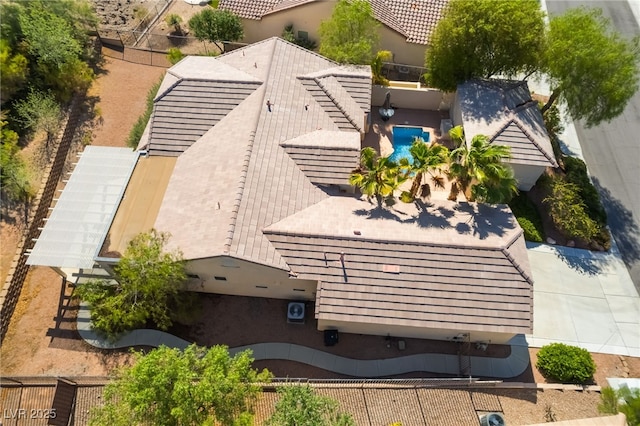 3029 Brownbirds Nest Dr, Henderson, NV 89052 - aerial view of property and surrounding area featuring a pool