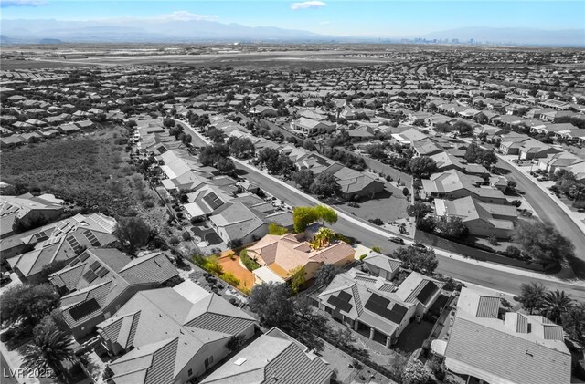 3029 Brownbirds Nest Dr, Henderson, NV 89052 - aerial perspective of suburban area featuring a mountain backdrop