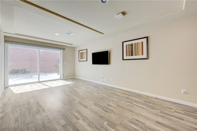 8565 Silver Coast St, Las Vegas, NV 89139 - empty room featuring light wood-style flooring and baseboards