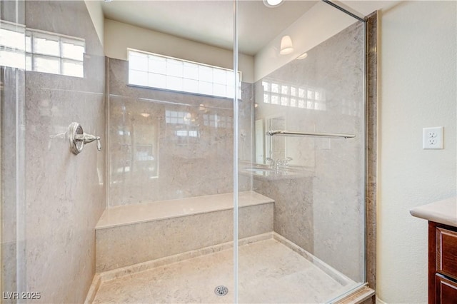 8565 Silver Coast St, Las Vegas, NV 89139 - full bath featuring a shower stall and vanity