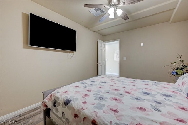 8565 Silver Coast St, Las Vegas, NV 89139 - bedroom featuring wood finished floors and ceiling fan